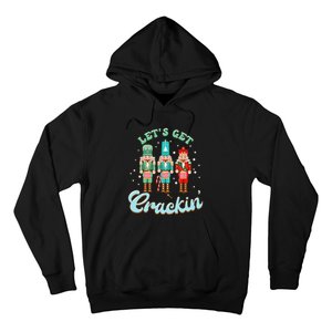 Retro Xmas Lets Get Crackin Nutcracker Christmas Hoodie