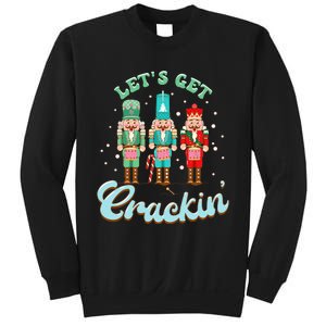 Retro Xmas Lets Get Crackin Nutcracker Christmas Sweatshirt