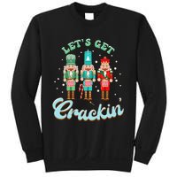 Retro Xmas Lets Get Crackin Nutcracker Christmas Sweatshirt