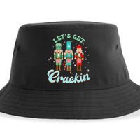 Retro Xmas Lets Get Crackin Nutcracker Christmas Sustainable Bucket Hat