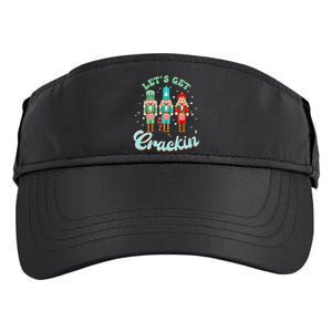 Retro Xmas Lets Get Crackin Nutcracker Christmas Adult Drive Performance Visor