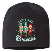 Retro Xmas Lets Get Crackin Nutcracker Christmas Sustainable Beanie