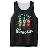 Retro Xmas Lets Get Crackin Nutcracker Christmas Mesh Reversible Basketball Jersey Tank