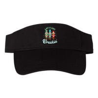 Retro Xmas Lets Get Crackin Nutcracker Christmas Valucap Bio-Washed Visor