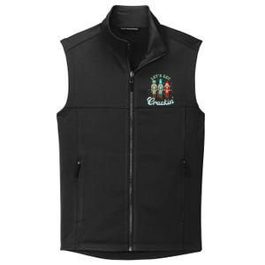 Retro Xmas Lets Get Crackin Nutcracker Christmas Collective Smooth Fleece Vest