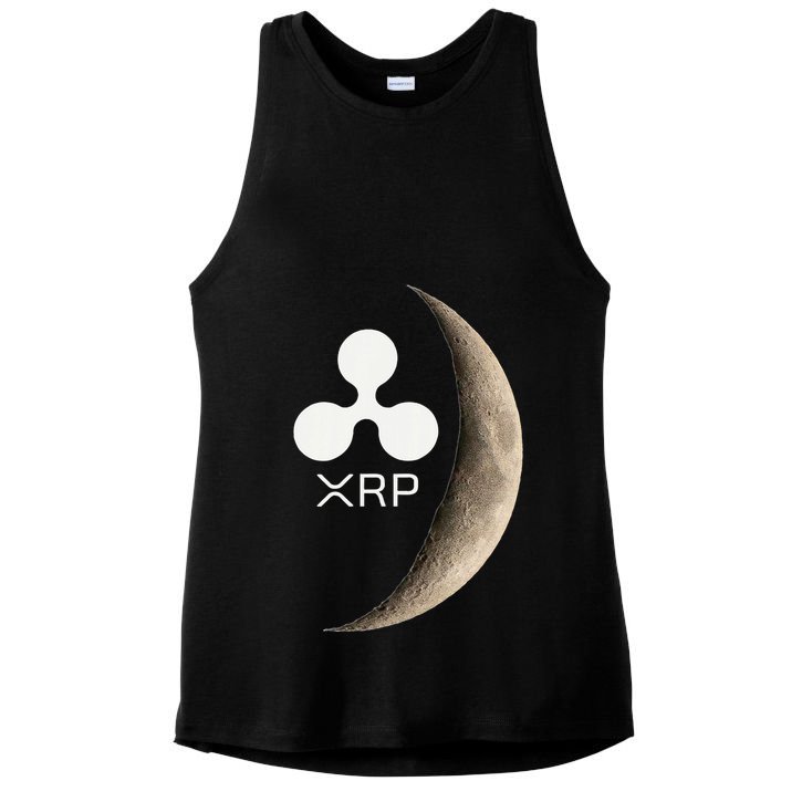 Ripple Xrp Moon Proud Ripple Hodler Ladies PosiCharge Tri-Blend Wicking Tank