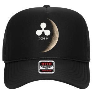 Ripple Xrp Moon Proud Ripple Hodler High Crown Mesh Back Trucker Hat