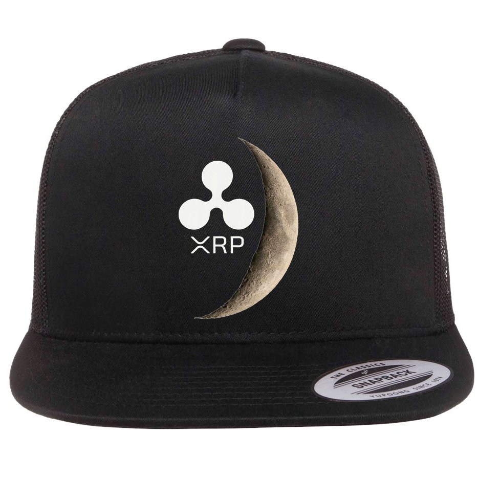Ripple Xrp Moon Proud Ripple Hodler Flat Bill Trucker Hat