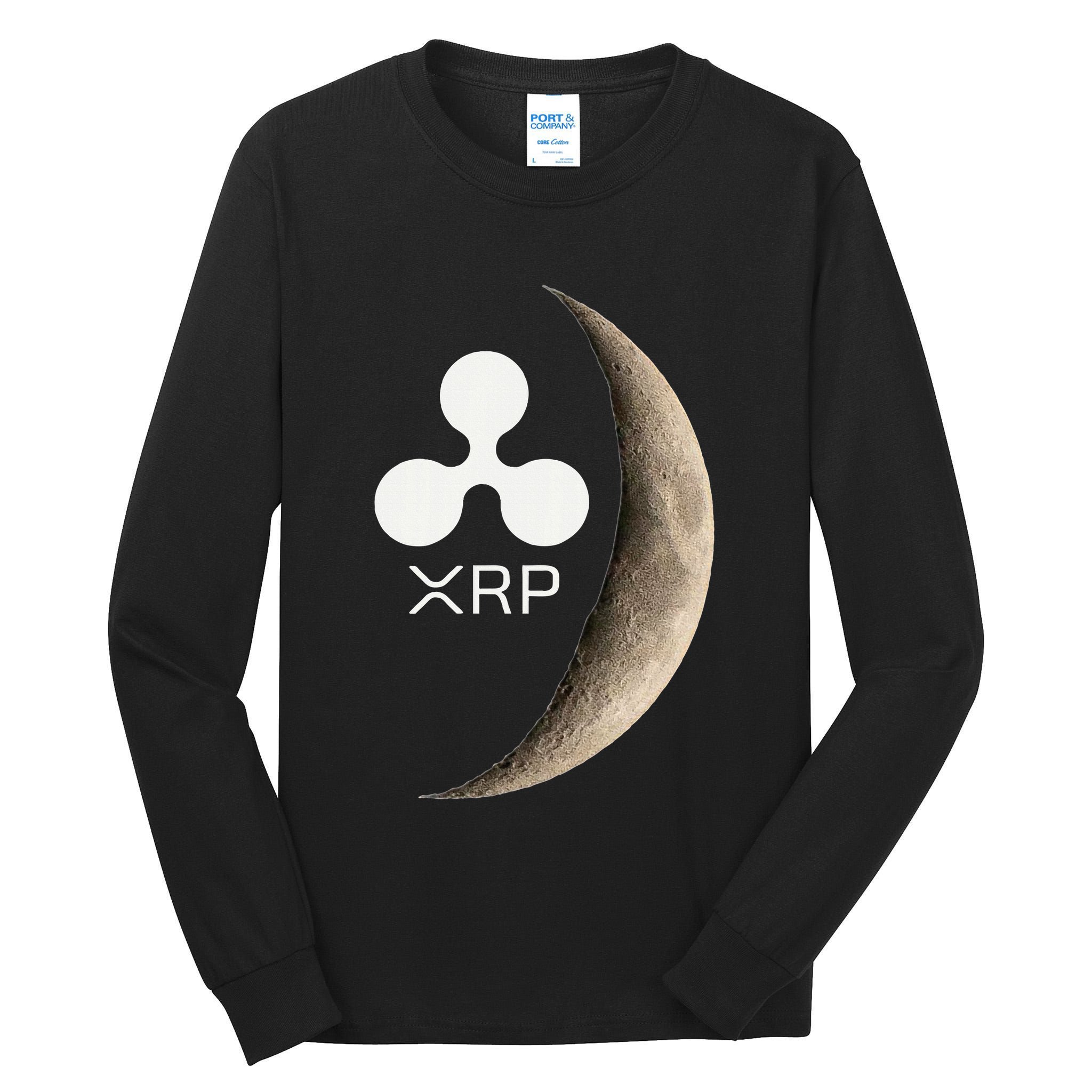 Ripple Xrp Moon Proud Ripple Hodler Tall Long Sleeve T-Shirt