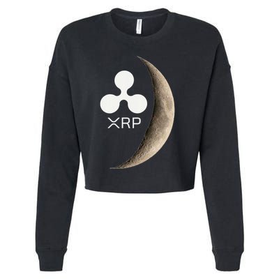 Ripple Xrp Moon Proud Ripple Hodler Cropped Pullover Crew