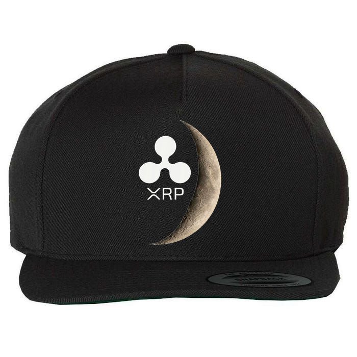Ripple Xrp Moon Proud Ripple Hodler Wool Snapback Cap