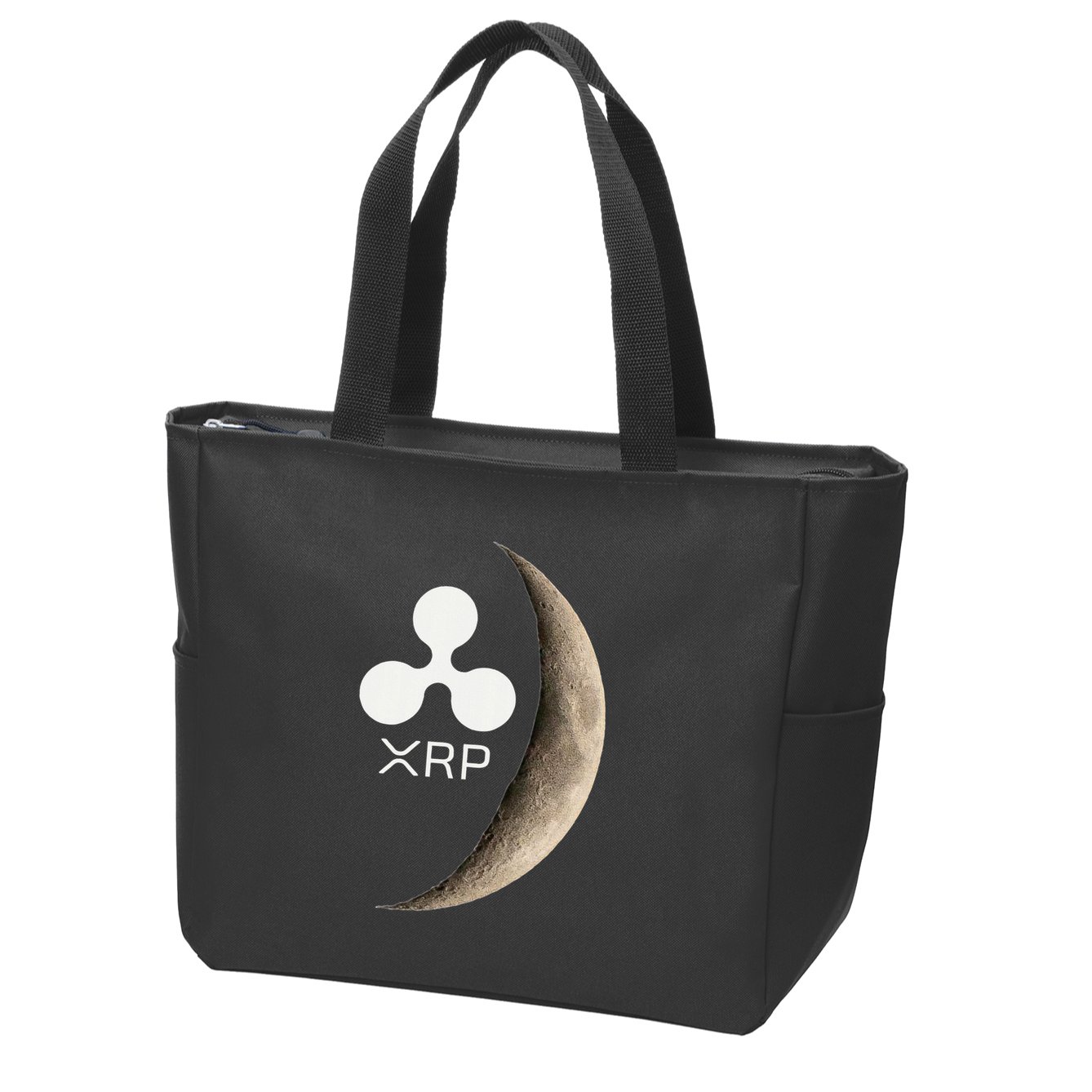 Ripple Xrp Moon Proud Ripple Hodler Zip Tote Bag