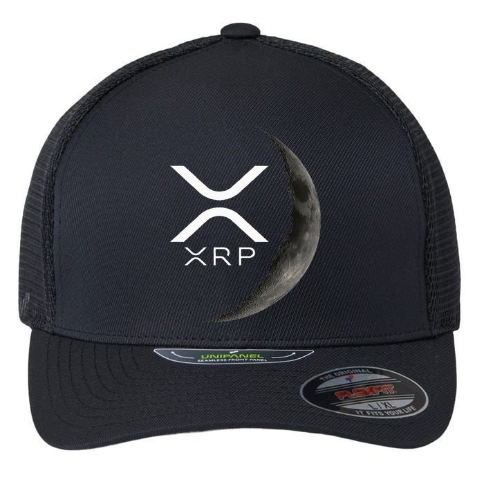 Ripple Xrp Moon Flexfit Unipanel Trucker Cap