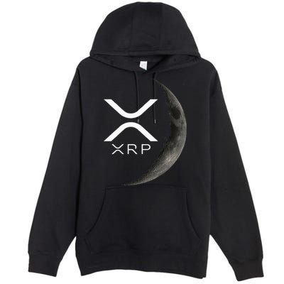 Ripple Xrp Moon Premium Pullover Hoodie