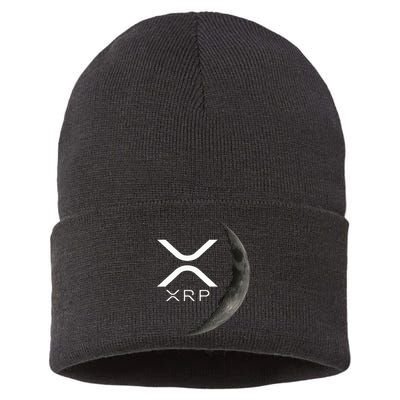 Ripple Xrp Moon Sustainable Knit Beanie