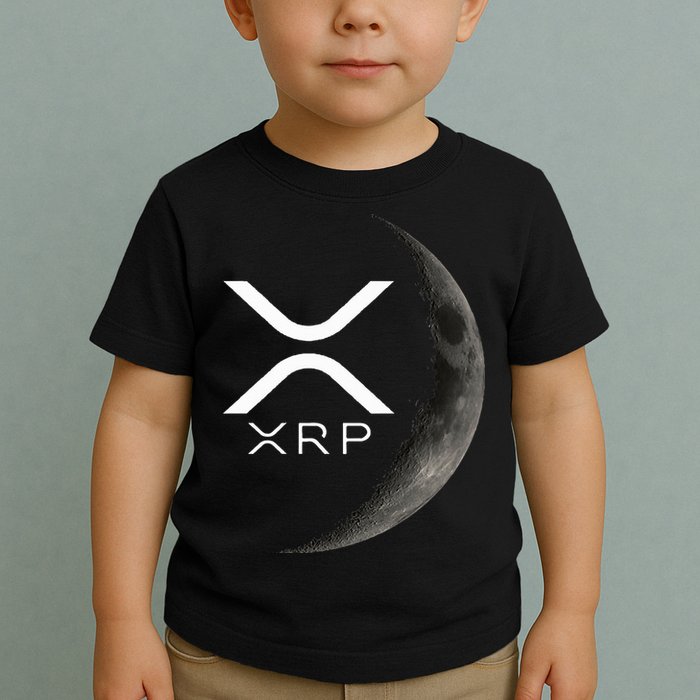 Ripple Xrp Moon Toddler T-Shirt