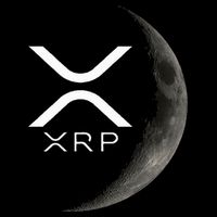 Ripple Xrp Moon Women's V-Neck T-Shirt