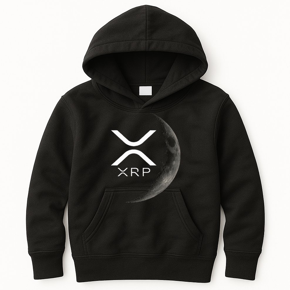 Ripple Xrp Moon Kids Hoodie