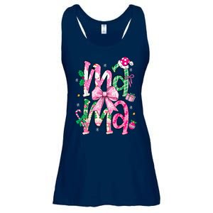 Retro Xmas Mama Coquette Bows Christmas Pajamas Gift Ladies Essential Flowy Tank