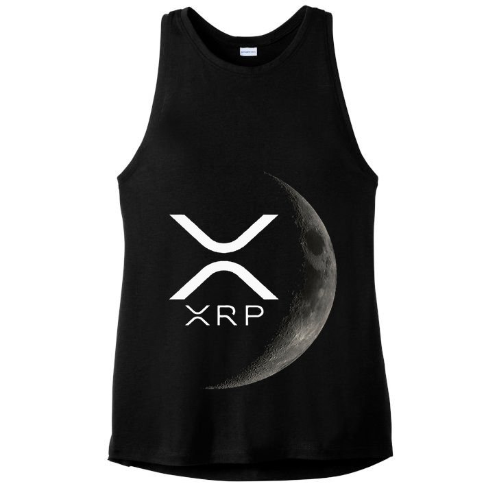 Ripple Xrp Moon Ladies PosiCharge Tri-Blend Wicking Tank