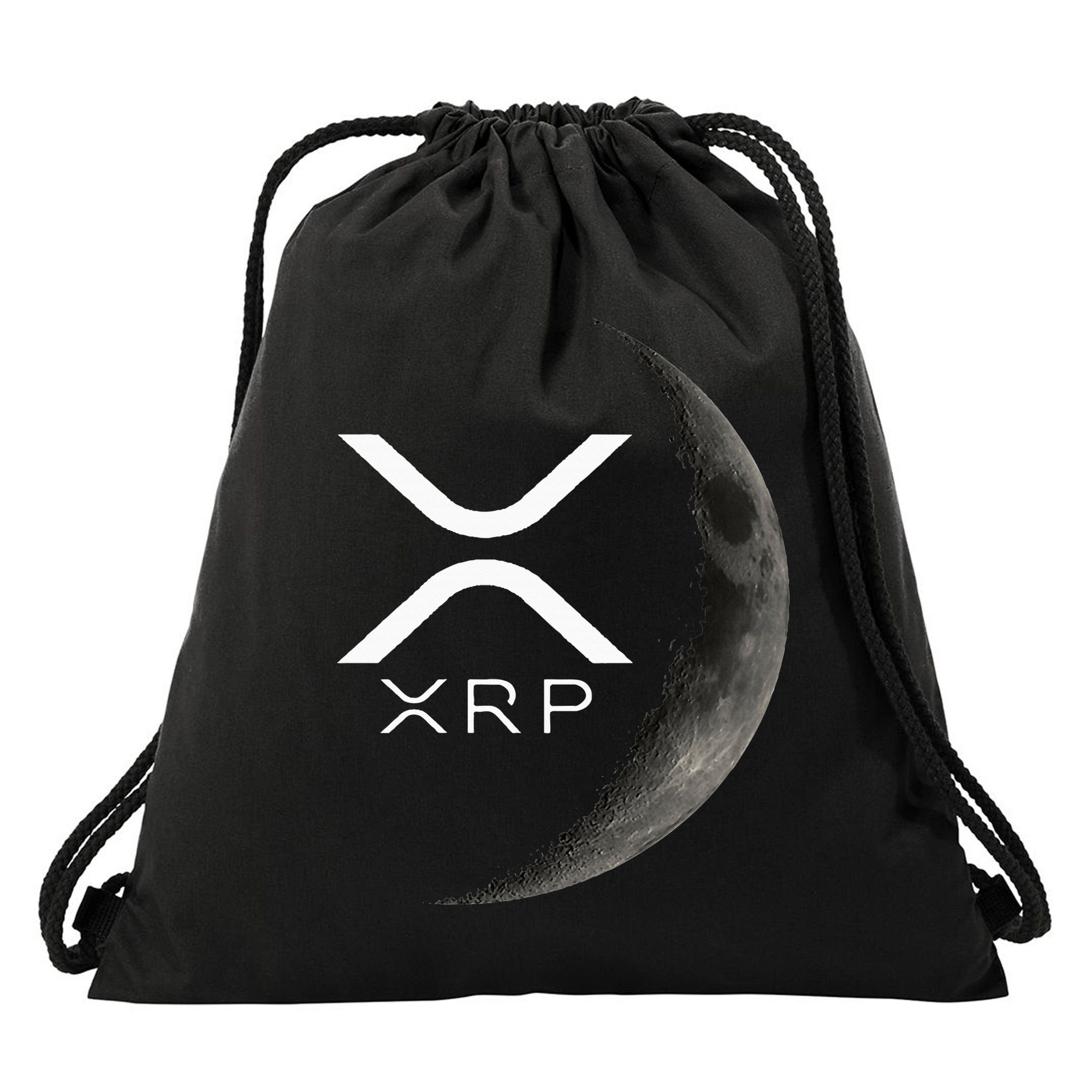 Ripple Xrp Moon Drawstring Bag