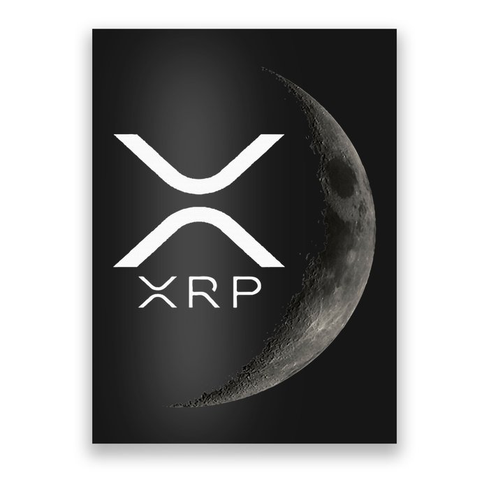 Ripple Xrp Moon Poster