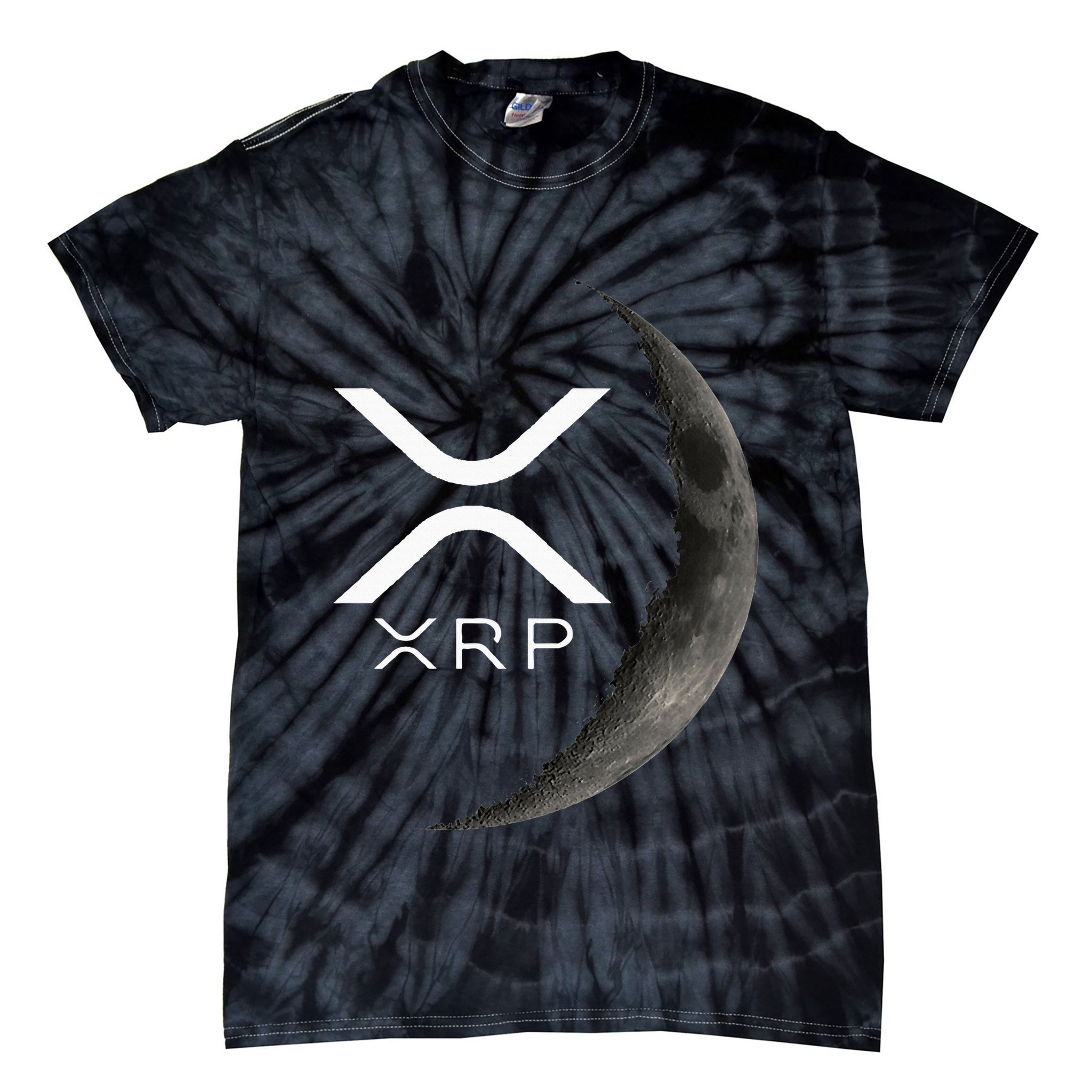 Ripple Xrp Moon Tie-Dye T-Shirt