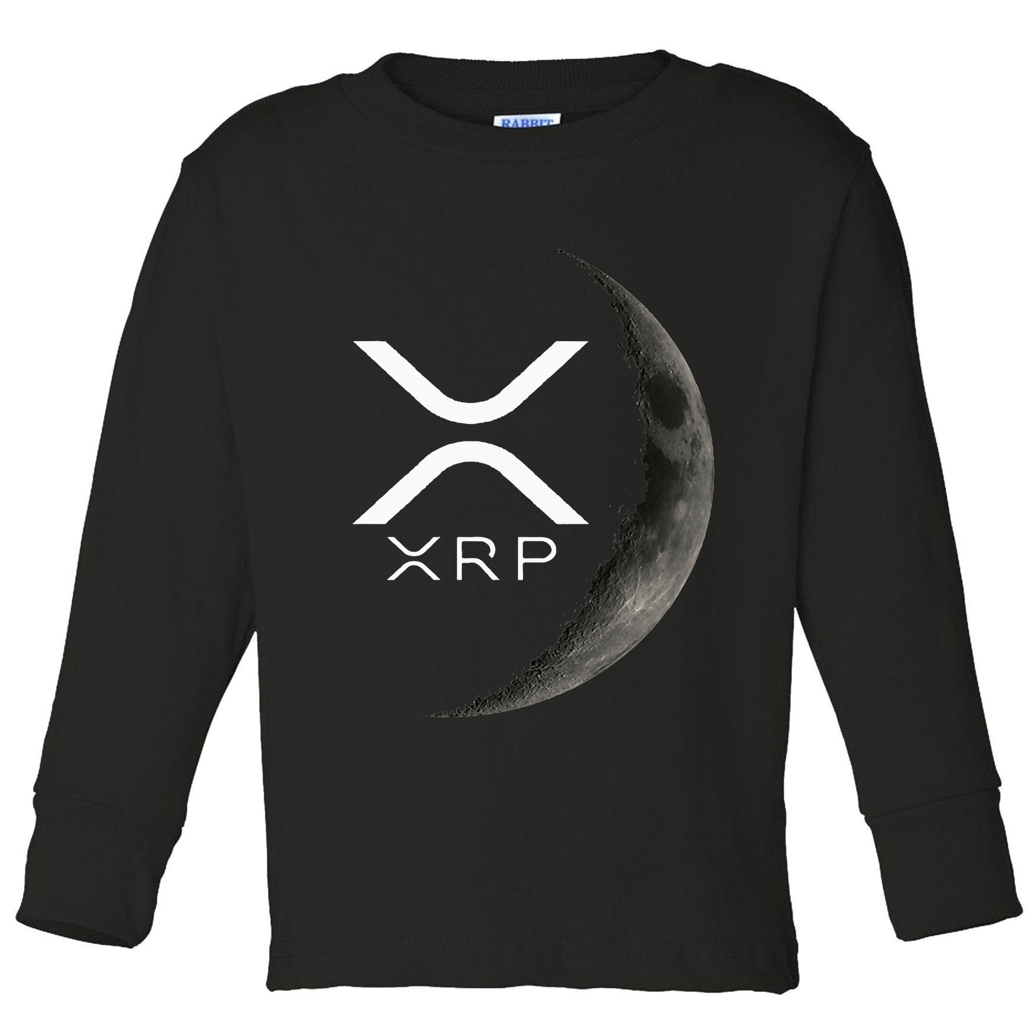Ripple Xrp Moon Toddler Long Sleeve Shirt