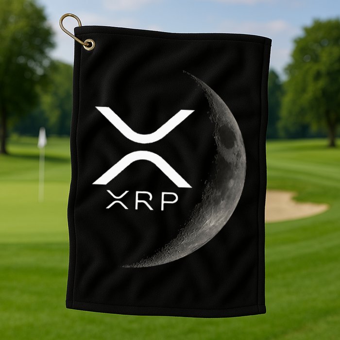 Ripple Xrp Moon Golf Towel