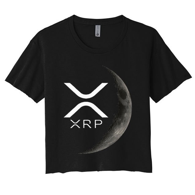 Ripple Xrp Moon Crop Top