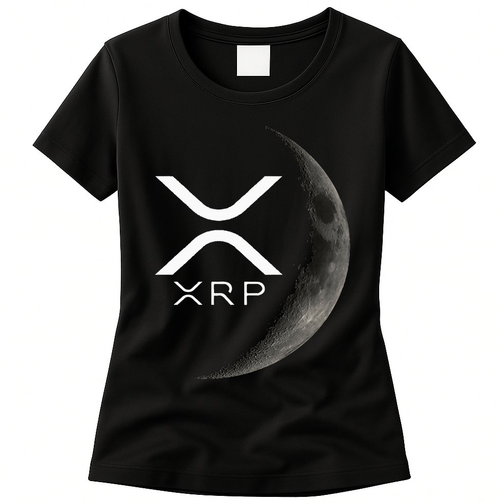 Ripple Xrp Moon Womens T-Shirt