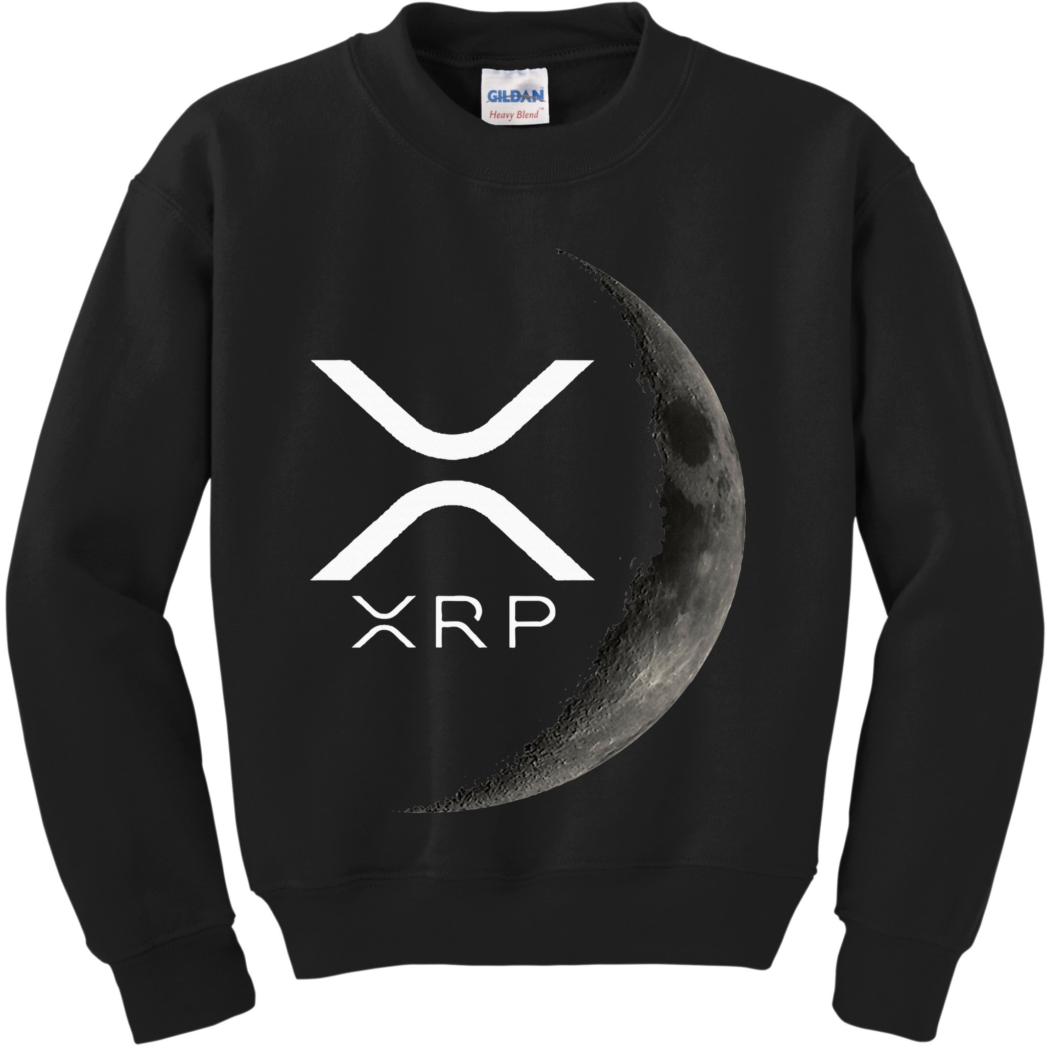 Ripple Xrp Moon Kids Sweatshirt