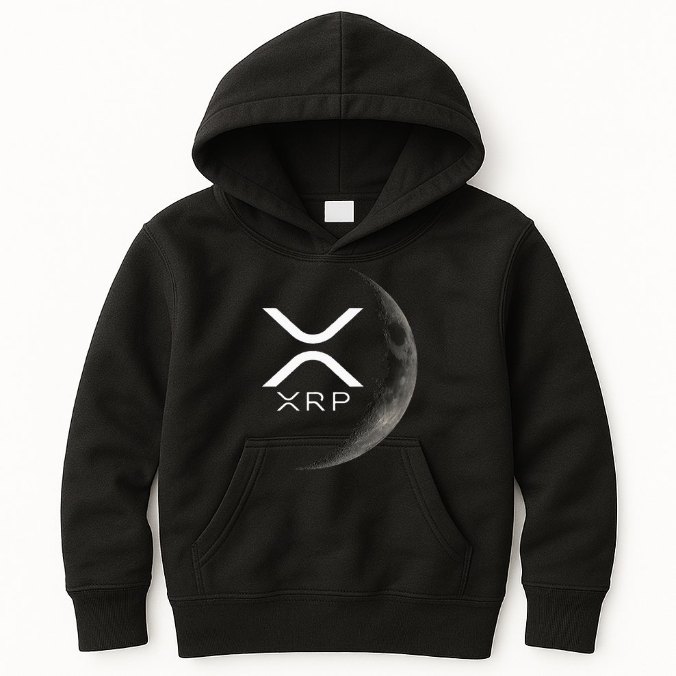 Ripple Xrp Moon Kids Hoodie