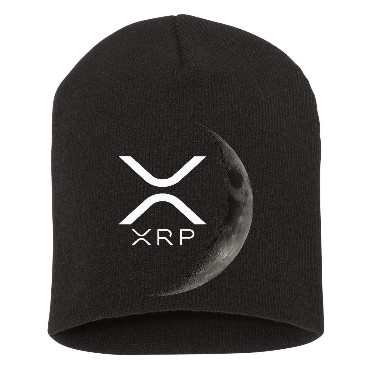 Ripple Xrp Moon Short Acrylic Beanie