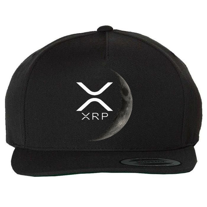 Ripple Xrp Moon Wool Snapback Cap