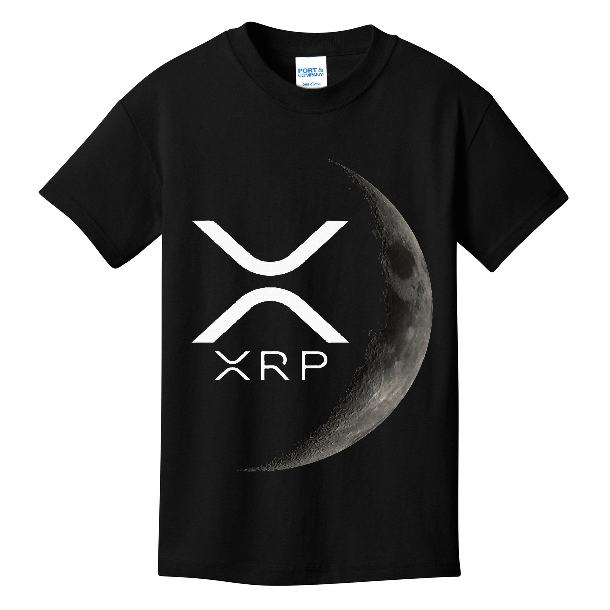 Ripple Xrp Moon Kids T-Shirt