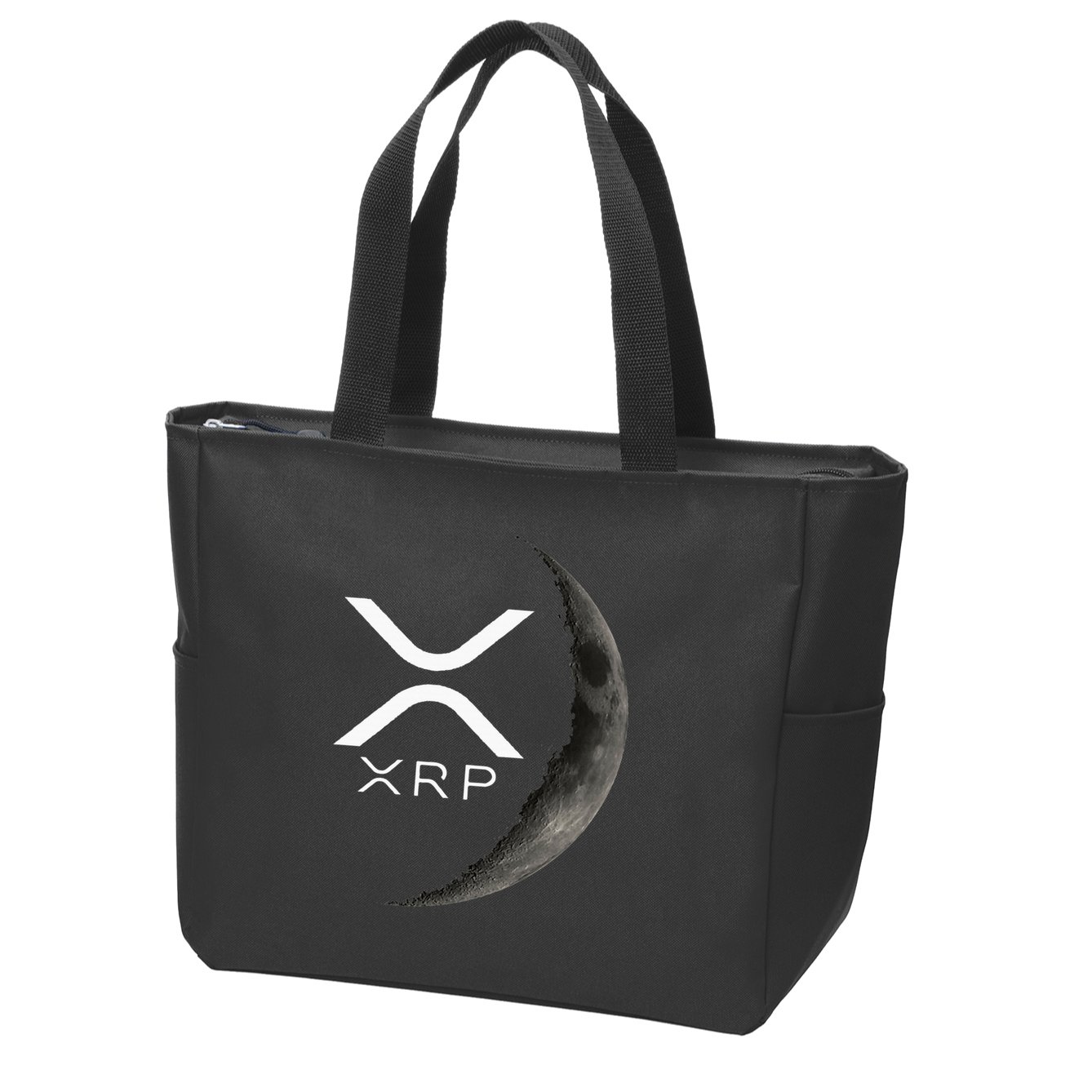 Ripple Xrp Moon Zip Tote Bag