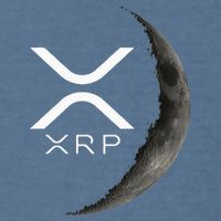 Ripple Xrp Moon Garment-Dyed Sweatshirt