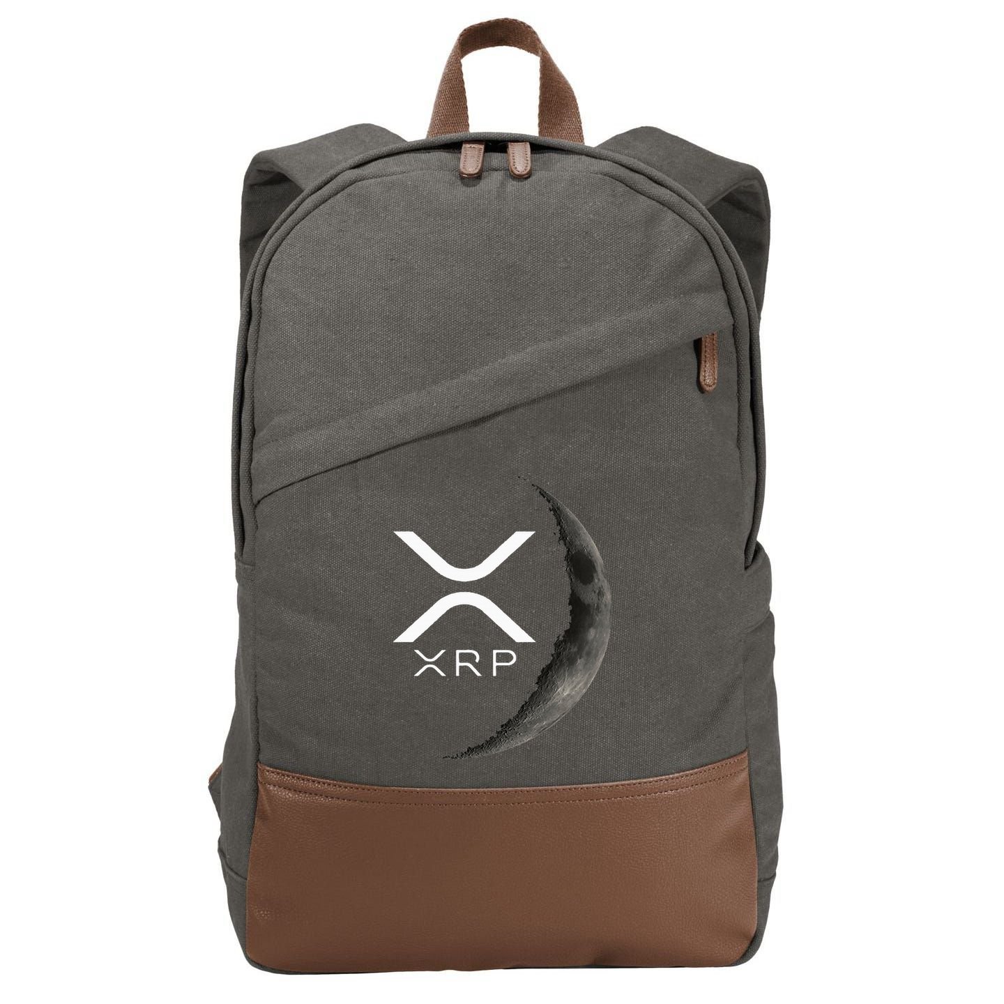 Ripple Xrp Moon Cotton Canvas Backpack