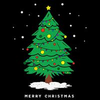 Retro Xmas Merry Christmas Tree Lights Sustainable Bucket Hat