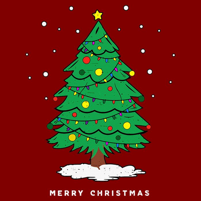 Retro Xmas Merry Christmas Tree Lights Performance Shirt