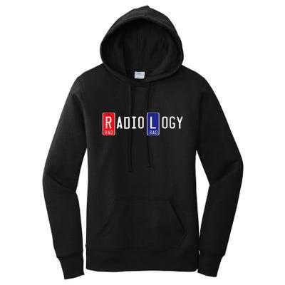 Radiology X Ray Marker  Right Left Lead Marker Women's Pullover Hoodie