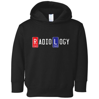 Radiology X Ray Marker  Right Left Lead Marker Toddler Hoodie