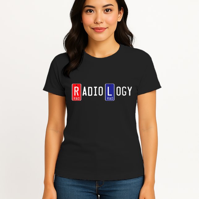 Radiology X Ray Marker  Right Left Lead Marker Womens T-Shirt