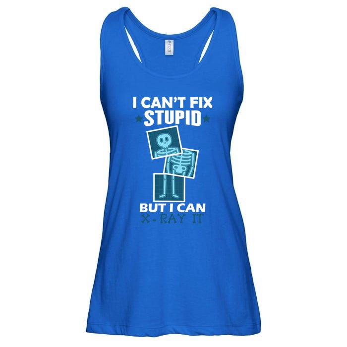 Radiology X Ray Meaningful Gift I Can't Fix Stupid But I Can Xmeaningful Giftray Ladies Essential Flowy Tank