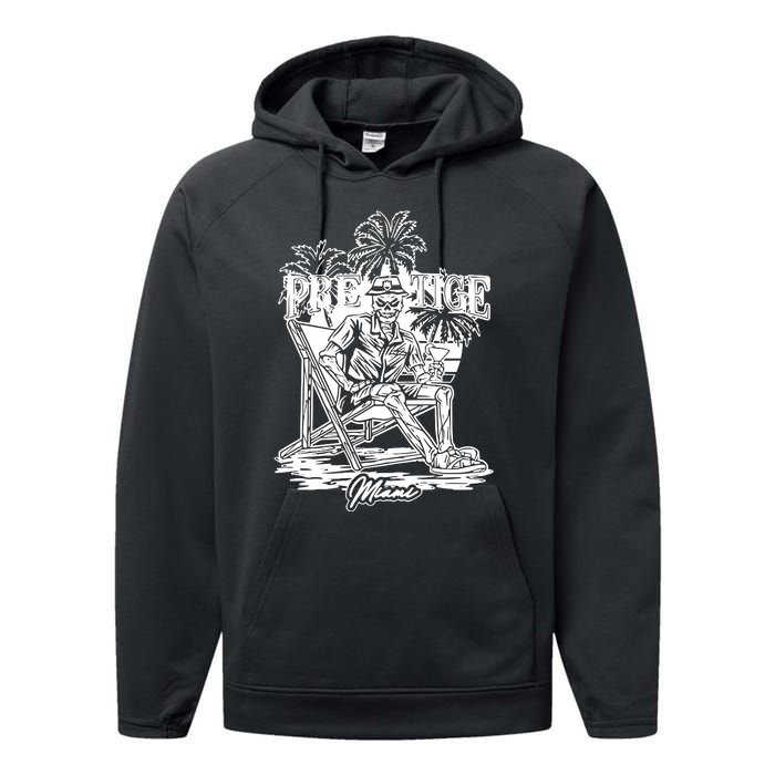 Rnl X Scump Prestige Miami Skeleton Performance Fleece Hoodie