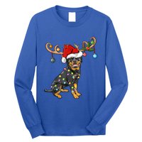 Rottweiler Xmas Santa's Reindeer Rottweiler Christmas Meaningful Gift Long Sleeve Shirt