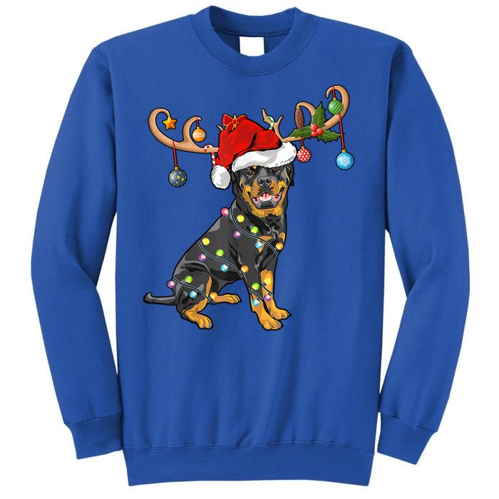 Rottweiler Xmas Santa's Reindeer Rottweiler Christmas Meaningful Gift Sweatshirt