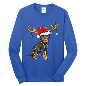 Rottweiler Xmas Santa's Reindeer Rottweiler Christmas Meaningful Gift Tall Long Sleeve T-Shirt