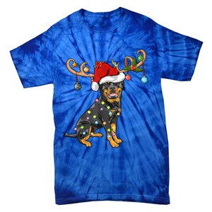 Rottweiler Xmas Santa's Reindeer Rottweiler Christmas Meaningful Gift Tie-Dye T-Shirt